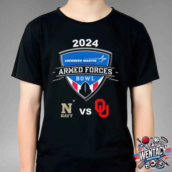 2024 Armed Forces Bowl At College Football Navy Midshipmen And Oklahoma Sooners NCAA Unisex T-Shirt