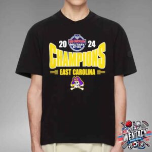 2024 Go Bowling Military Bowl Champions East Carolina Pirates NCAA Unisex T-Shirt