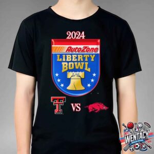 2024 Liberty Bowl Match-Up Between The Texas Tech Red-Raiders And Arkansas Razorbacks NCAA Unisex T-Shirt