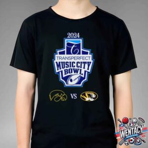 2024 NCAA Music City Bowl College Football Iowa Hawkeyes And Missouri Tigers Unisex T-Shirt