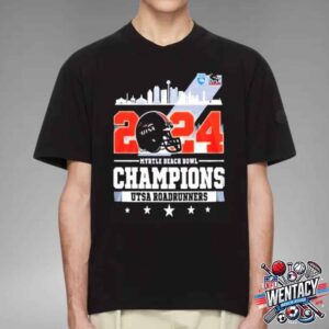 2024 NCAA Myrtle Beach Bowl Champions UTSA Roadrunners On December 23 2024 At Brooks Stadium Unisex T-Shirt