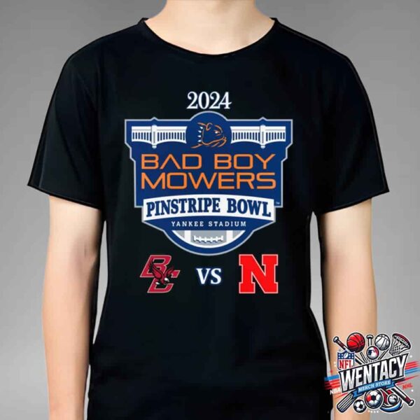 2024 NCAA Pinstripe Bowl Match-Up Boston College Eagles Vs The Nebraska Cornhuskers At College Football Yankee Stadium Unisex T-Shirt