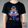 2024 Rate Bowl College Football NCAA Rutgers Scarlet Knights And Kansas State Wildcats Unisex T-Shirt