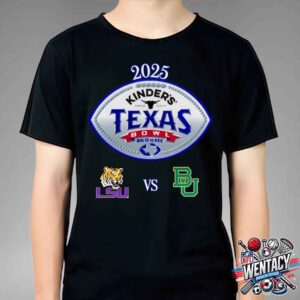 2025 Texas Bowl Big 12 Vs Sec NCAA College Football Louisiana State Tigers And Baylor Bears Unisex T-Shirt