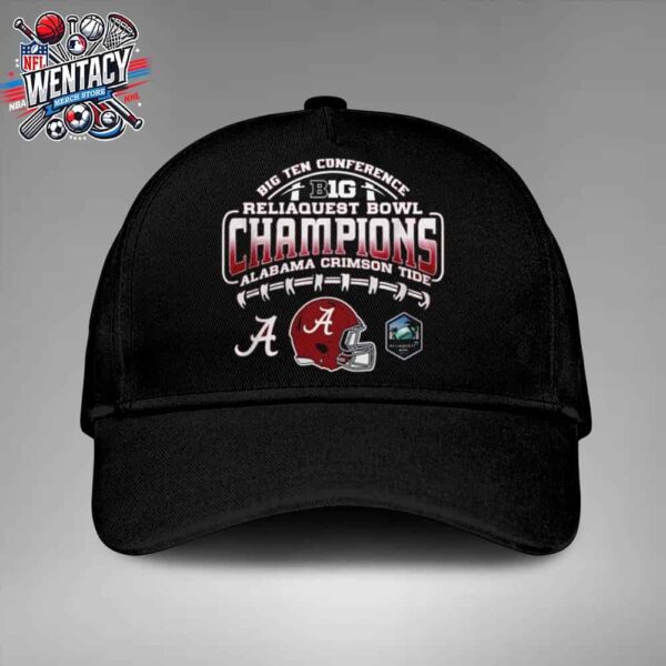 Alabama Crimson Tide NCAA Big Ten Conference Champions Reliaquest Bowl 2024 Classic Hat-Cap