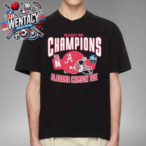 Alabama Crimson Tide NCAA Champions Reliaquest Bowl 2024 December 31 2024 In Tampa Pl Unisex T-Shirt