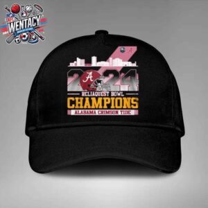 Alabama Crimson Tide NCAA Champions Reliaquest Bowl 2024 On December 31 2024 In Tampa Pl Classic Hat-Cap