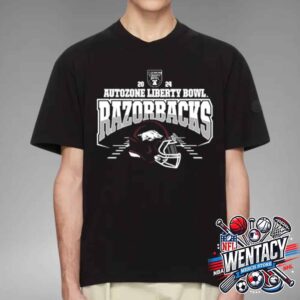 Arkansas Razorbacks Autozone Liberty Bowl NCAA 2024 Champions Unisex T-Shirt