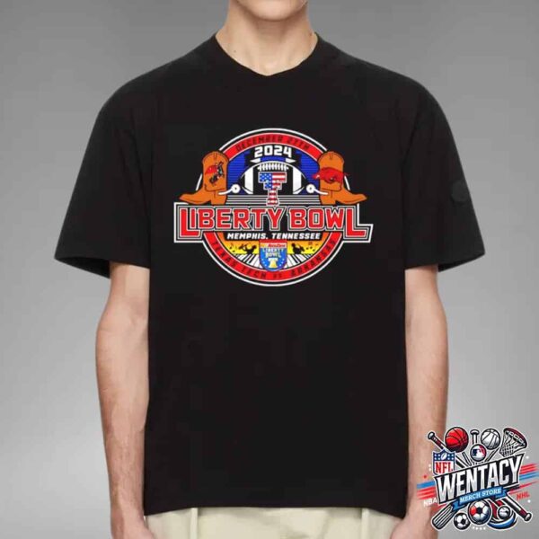 Arkansas Razorbacks Vs Texas Tech Red Raiders 2024 Autozone Liberty Bowl NCAA On December 27 In Memphis TN Unisex T-Shirt