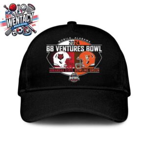 Arkansas State Vs Bowling Green Falcons 68 Ventures Bowl NCAA On Dec 26 2024 In Mobiile Al Hat Cap