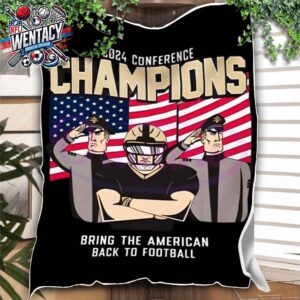 Army Black Knights NCAA Football 2024 Conference Champions Fleece Blanket