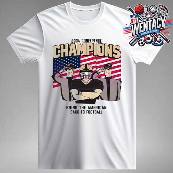 Army Black Knights Football NCAA 2024 Conference Champions Uniesex T-Shirt