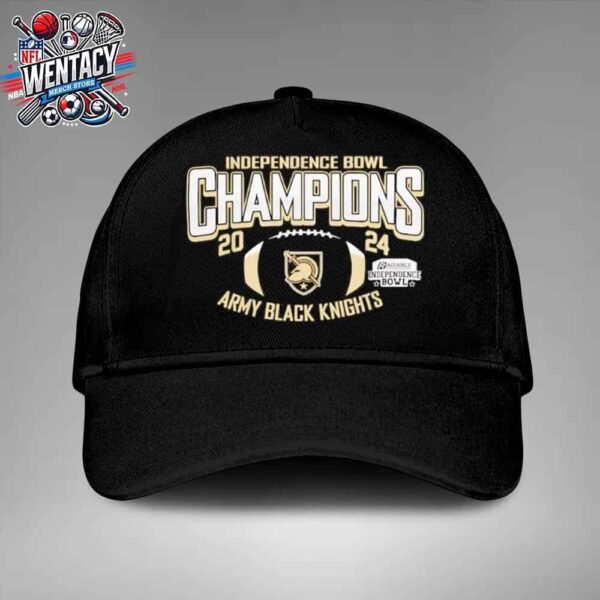 Army Black Knights NCAA 2024 Radiance Technologies Independence Bowl Champions Classic Hat-Cap