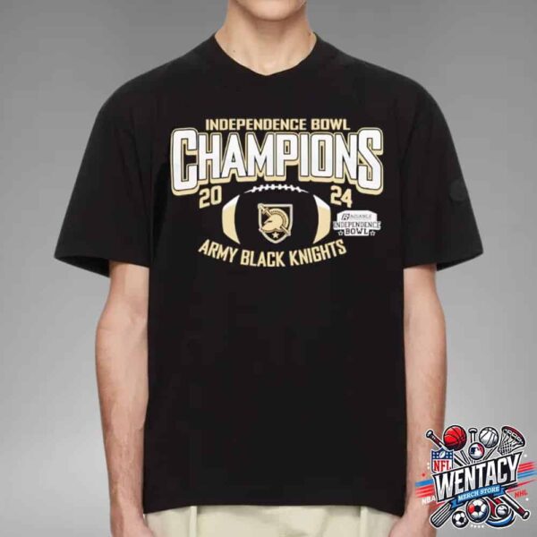 Army Black Knights NCAA 2024 Radiance Technologies Independence Bowl Champions Unisex T-Shirt