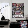 Arkansas Razorbacks Champions 2024 Autozone Liberty Bowl NCAA Home Decor Poster Canvas