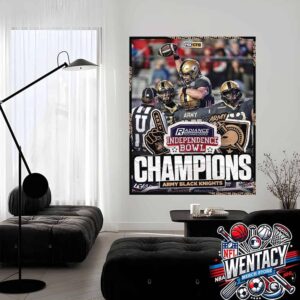 Army Black Knights NCAA Radiance Technologies Independence Bowl Champions 2024 Home Decor Poster Canvas