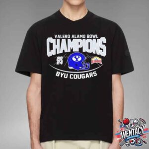 BYU Cougars NCAA Champions Valero Alamo Bowl 2024 Unisex T-Shirt