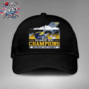 Champions Reliaquest Bowl 2024 NCAA Michigan Wolverines On December 31 2024 In Tampa Pl Classic Hat-Cap