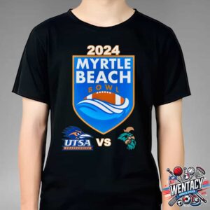 Coastal Carolina Chanticleers Vs the UTSA Roadrunners NCAA 2024 Myrtle Beach Bowl Unisex T-Shirt