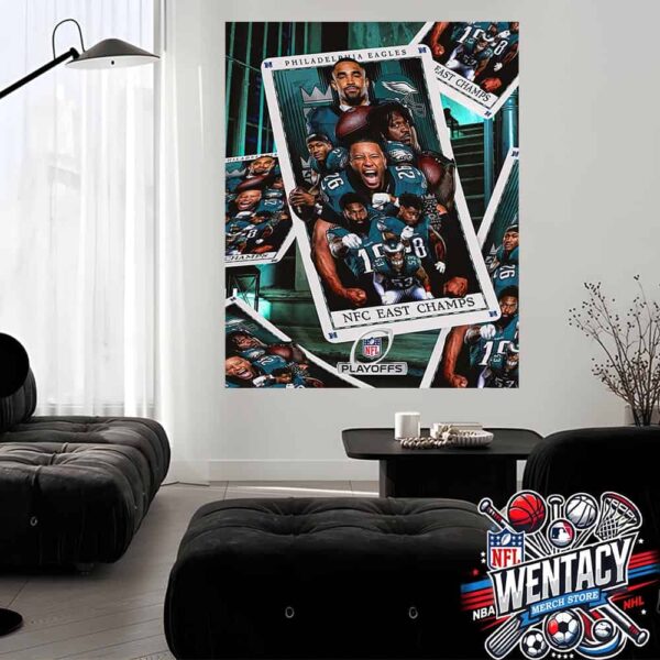 Congratulations Philadelphia Eagles NFL As NFC East Champions Home Decor Poster Canvas