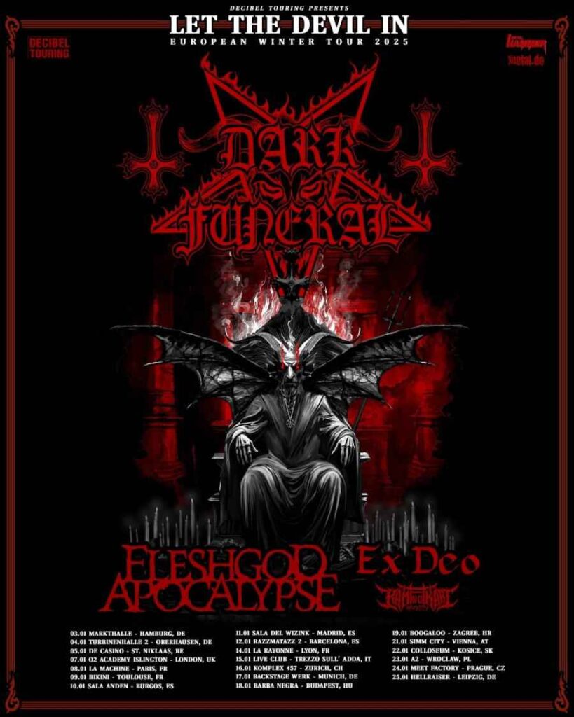 Dark Funeral + Fleshgod Apocalypse + Ex Deo + Kami no Ikari 11zon