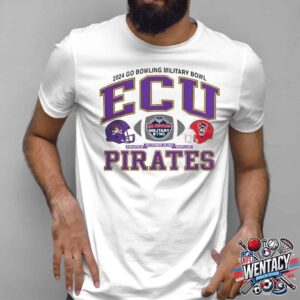 East Carolina Pirates Vs NC State Wolfpack NCAA Go Bowling Military Bowl 2024 Matchup In Annapolis Md Dec 28 2024 Unisex T-Shirt