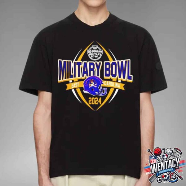 Go Bowling Military Bowl 2024 Champions East Carolina Pirates NCAA Unisex T-Shirt