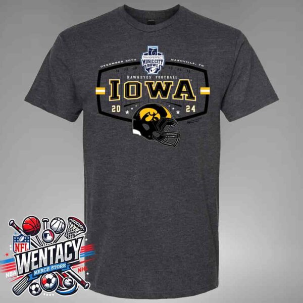 Iowa Hawkeyes NCAA Transperfect Music City Bowl 2024 On December 30th In Nashville TN Long Sleeve T-Shirt