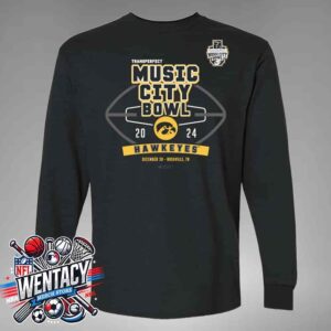 Iowa Hawkeyes NCAA Transperfect Music City Bowl 2024 On December 30th In Nashville TN Long Sleeve T-Shirt