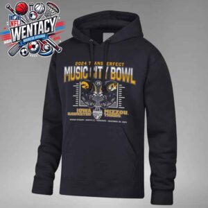 Iowa Hawkeyes Vs Missouri Tigers Transperfect Music City Bowl NCAA 2024 On December 30 2024 At Nissan Stadium In Nashville TN Unisex T-Shirt