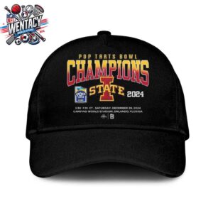 Iowa State Cyclones NCAA Pop Tarts Bowl Champions On Dec 28 2024 At Camping World Stadium In Orlando Florida Hat-Cap