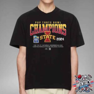 Iowa State Cyclones NCAA Pop Tarts Bowl Champions On Dec 28 2024 At Camping World Stadium In Orlando Florida Unisex T-Shirt