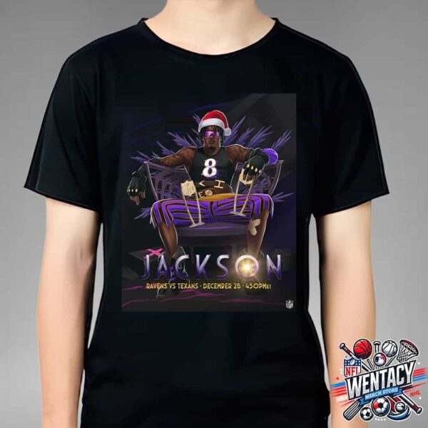 Jackson Sett League Of Legends Arcane Baltimore Ravens Vs Houston Texans NFL Game On December 25 2024 Unisex T-Shirt