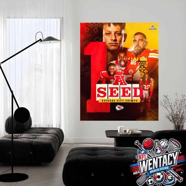 Kansas City Chiefs NFL No 1 Seed On Christmas Day Home Decor Poster Canvas