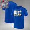 Los Angeles Rams NFL Playoffs 2024 NFC West Division Champions Locker Room Trophy Collection T-Shirt