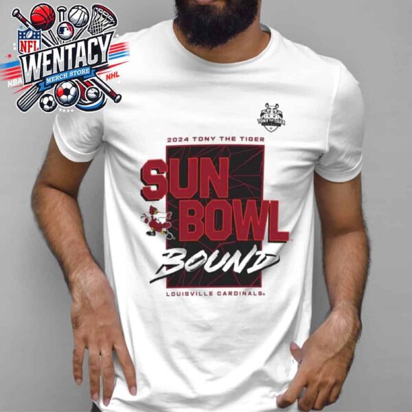 Louisville Cardinals NCAA Tony The Tiger Sun Bowl Champions 2024 El Paso TX Unisex T-Shirt