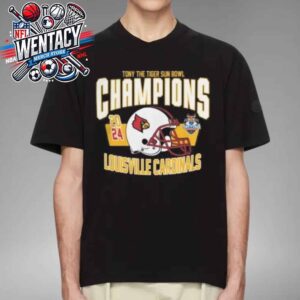 Louisville Cardinals NCAA Tony The Tiger Sun Bowl Champions 2024 In El Paso TX Unisex T-Shirt