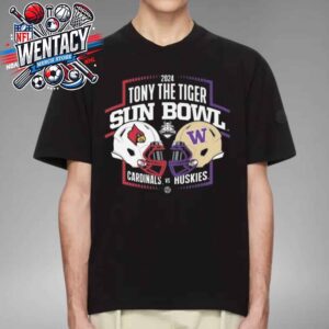 Louisville Cardinals Vs Washington Huskies NCAA Tony The Tiger Sun Bowl Champions 2024 El Paso TX Head To Head Unisex T-Shirt