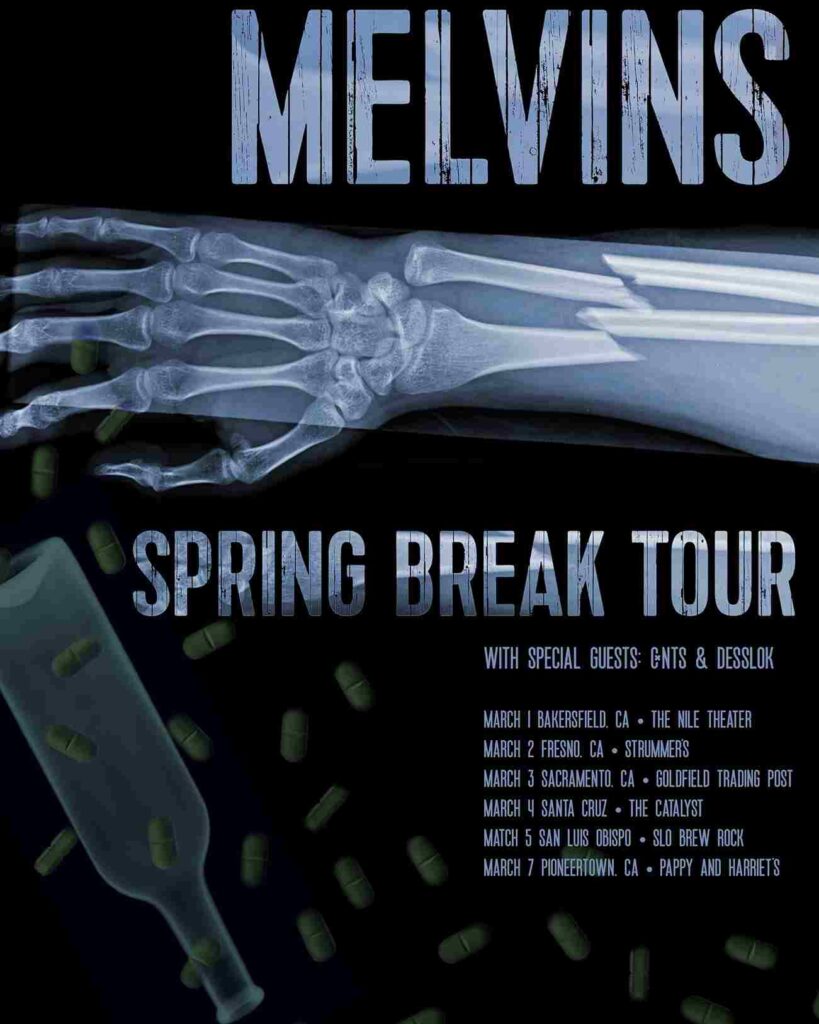 Melvins With CNTS And Desslok Spring Break Tour On March 2025 Performances Scheduled 11zon