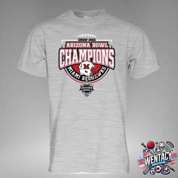 Miami Redhawks NCAA Snoop Dogg Arizona Bowl Champions 2024 Unisex T-Shirt