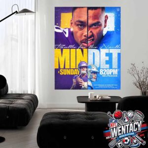 Minnesota Vikings Vs Detroit Lions NFL Battale For The North Mindet For The NFC North And The No 1 Seed On January 1 2025 Home Decor Poster Canvas