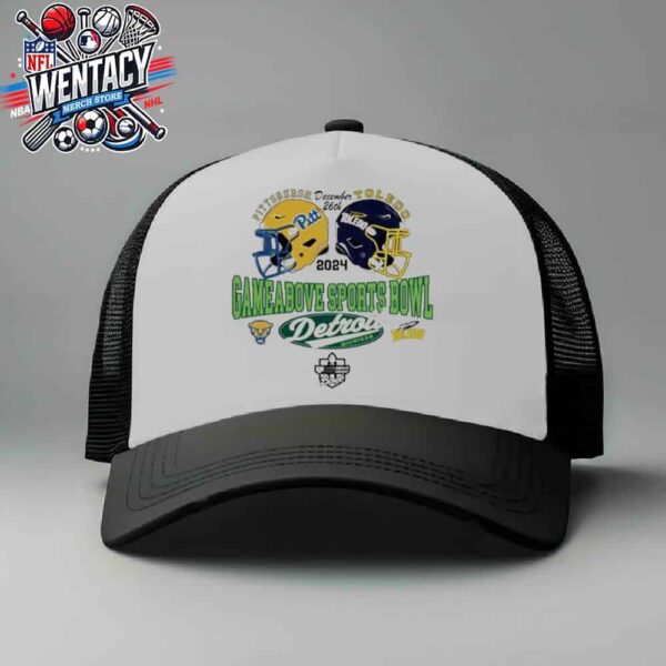 NCAA Gameabove Sports Bowl 2024 Toledo Rockets Vs Pittsburgh Panthers Head To Head In Detroit Michigan Trucker Hat-Cap