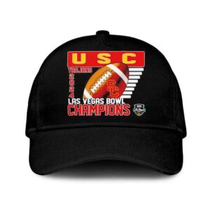 NCAA USC Trojans Srs Distribution Las Vegas Bowl Champions 2024 At Allegiant Stadium In Las Vegas Nv Hat-Cap