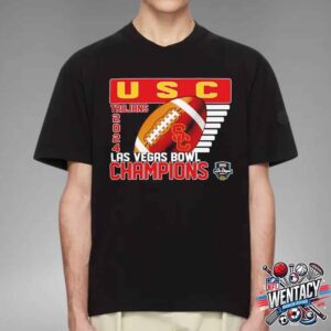 NCAA USC Trojans Srs Distribution Las Vegas Bowl Champions 2024 At Allegiant Stadium In Las Vegas Nv Unisex T-Shirt