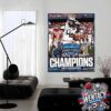 Nebraska Cornhuskers Champions NCAA Bad Boy Mowers Pinstripe Bowl First Bowl Win Since 2015 Home Decor Poster Canvas