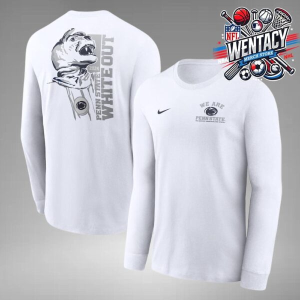 Nike X Penn State Nittany Lions NCAA 2024 Two Sides Long Sleeve Uniesex T-Shirt