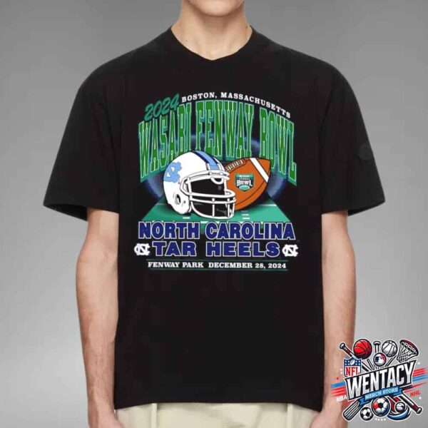 North Carolina Tar Heels NCAA 2024 Wasabi Fenway Bowl On December 28th At Fenway Park Stadium T-Shirt