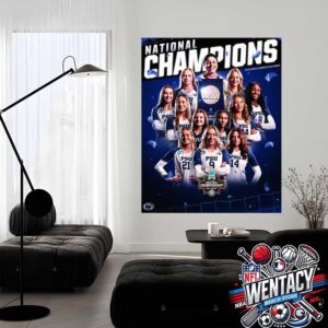 Penn State Nittany Lions 2024 National Champions NCAA DI Women’s and Beach Volleyball Home Decor Poster Canvas