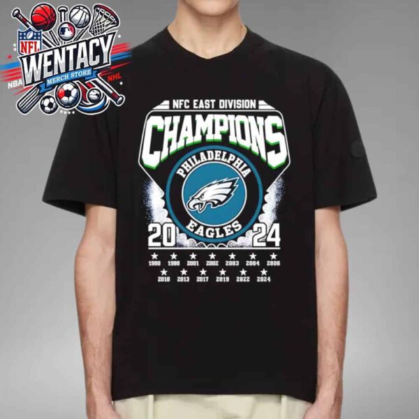 Philadelphia Eagles NFL NFC East Division Champion 2024 And 13-time Champion Unisex T-Shirt