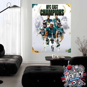 Philadelphia Eagles NFL NFC East Champions 2024 Home Decor Poster Canvas